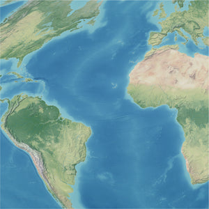 Sinusoidal Projection World Map
