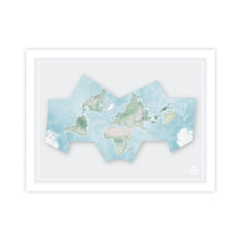 Load image into Gallery viewer, Bat Projection World Map