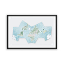 Load image into Gallery viewer, Bat Projection World Map