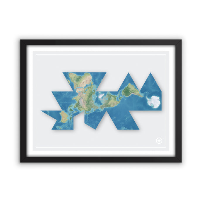 Dymaxion Projection World Map