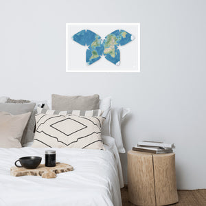 Butterfly Projection World Map