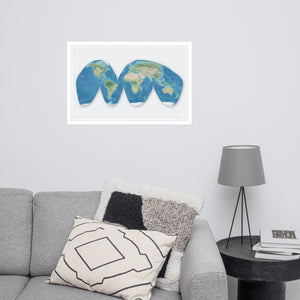 Good Homolosine Projection World Map