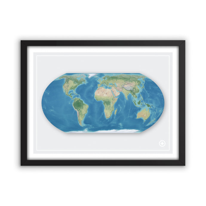 Equal Earth Projection World Map