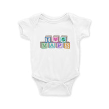 Load image into Gallery viewer, I Love Maps Baby Short-Sleeve Onesie