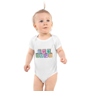 I Love Maps Baby Short-Sleeve Onesie