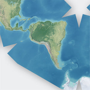 Cahill-Keyes Projection World Map