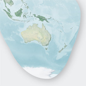 Good Homolosine Projection World Map