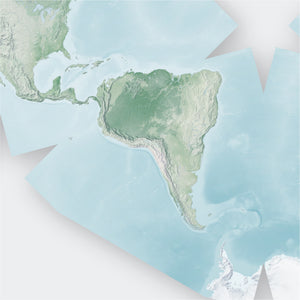 Cahill-Keyes Projection World Map
