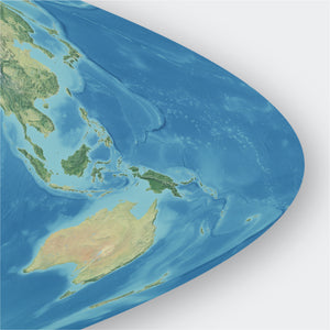 Sinusoidal Projection World Map