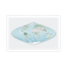 Load image into Gallery viewer, Sinusoidal Projection World Map