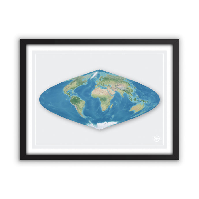 Sinusoidal Projection World Map