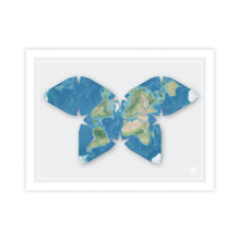 Load image into Gallery viewer, Butterfly Projection World Map